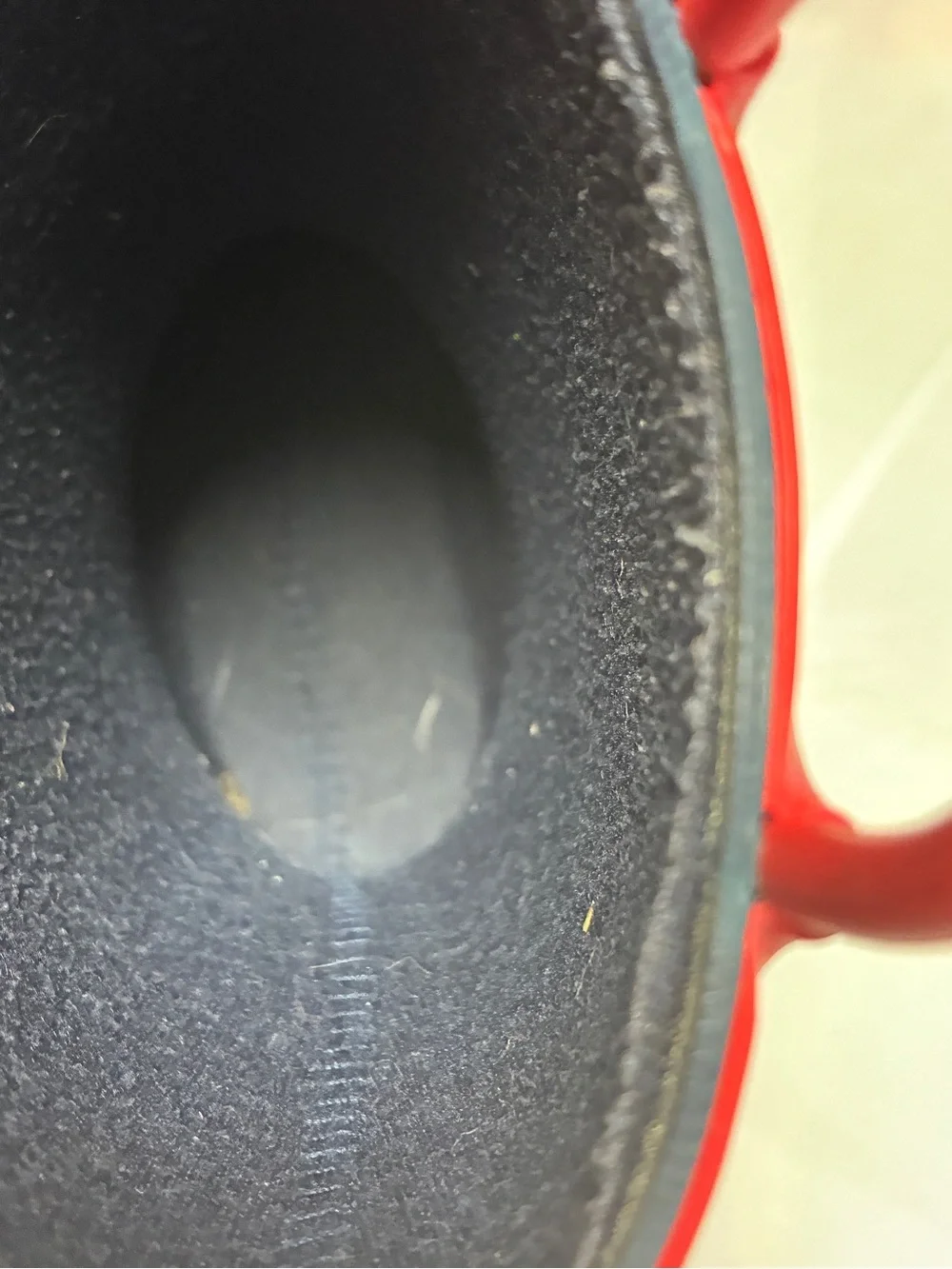 Kids Rain Boots Navy Red Pull Handles Size 7 Mid Calf Round Toe